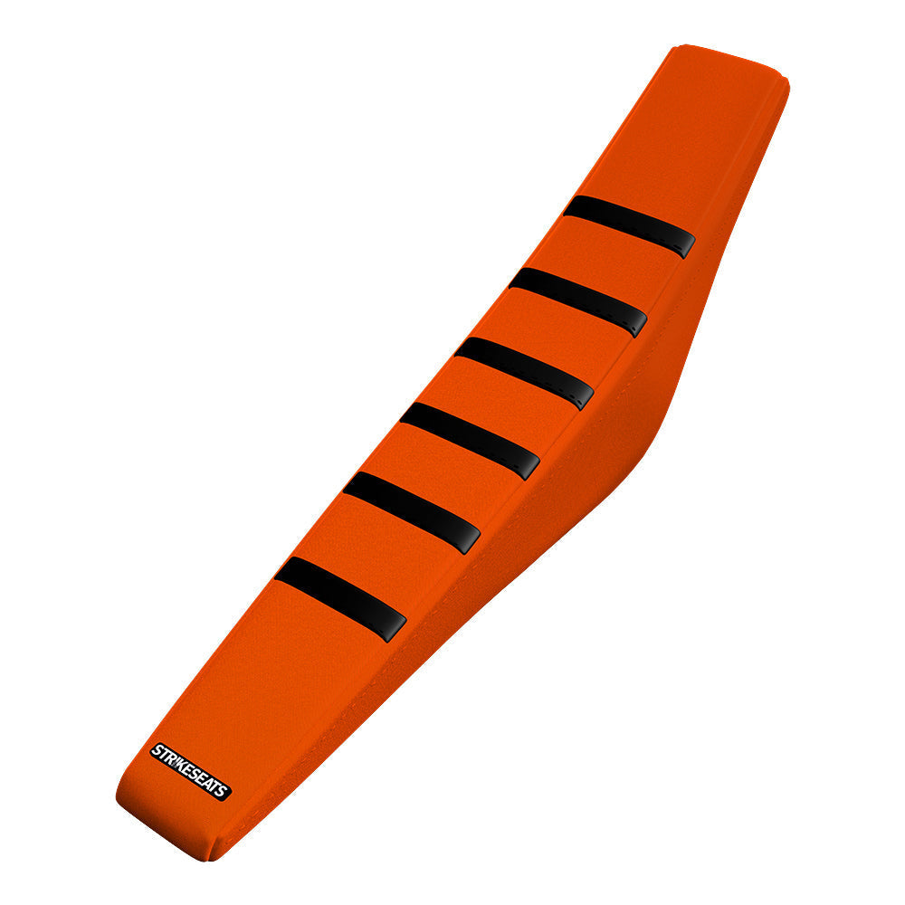 Funda de asiento acanalada con agarre para KTM SX/SXF/XC/XCF 16-18 /EXC/EXCF 17-19 NEGRO/NARANJA/NARANJA