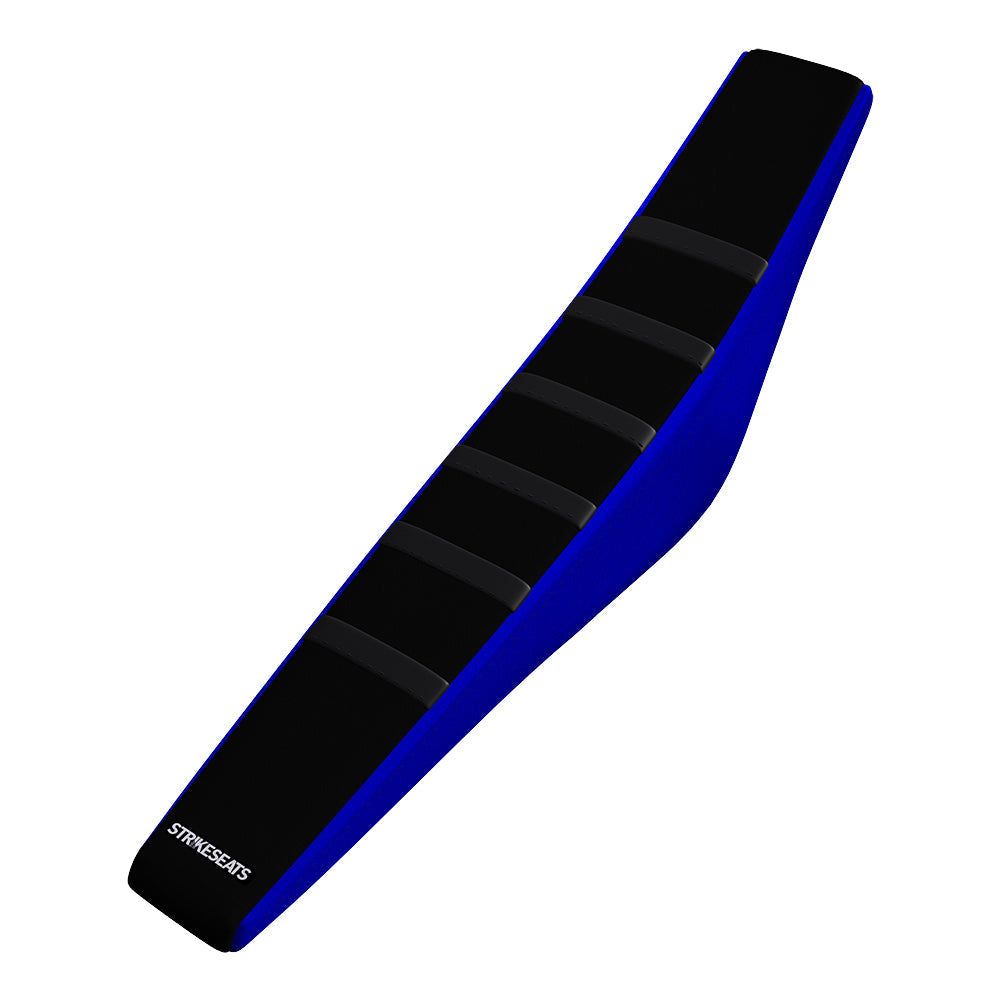 Yamaha YZ450F 23-24/ YZ250F/YZ450FX/WR450F 24 BLACK/BLACK/BLUE Gripper Ribbed Seat Cover
