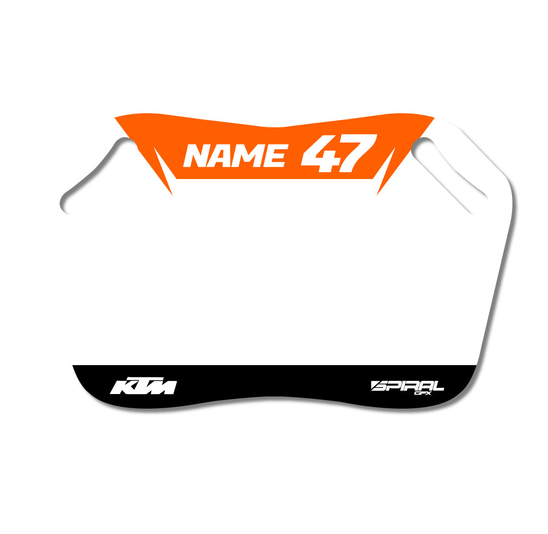 KTM Pitboard // Black Orange