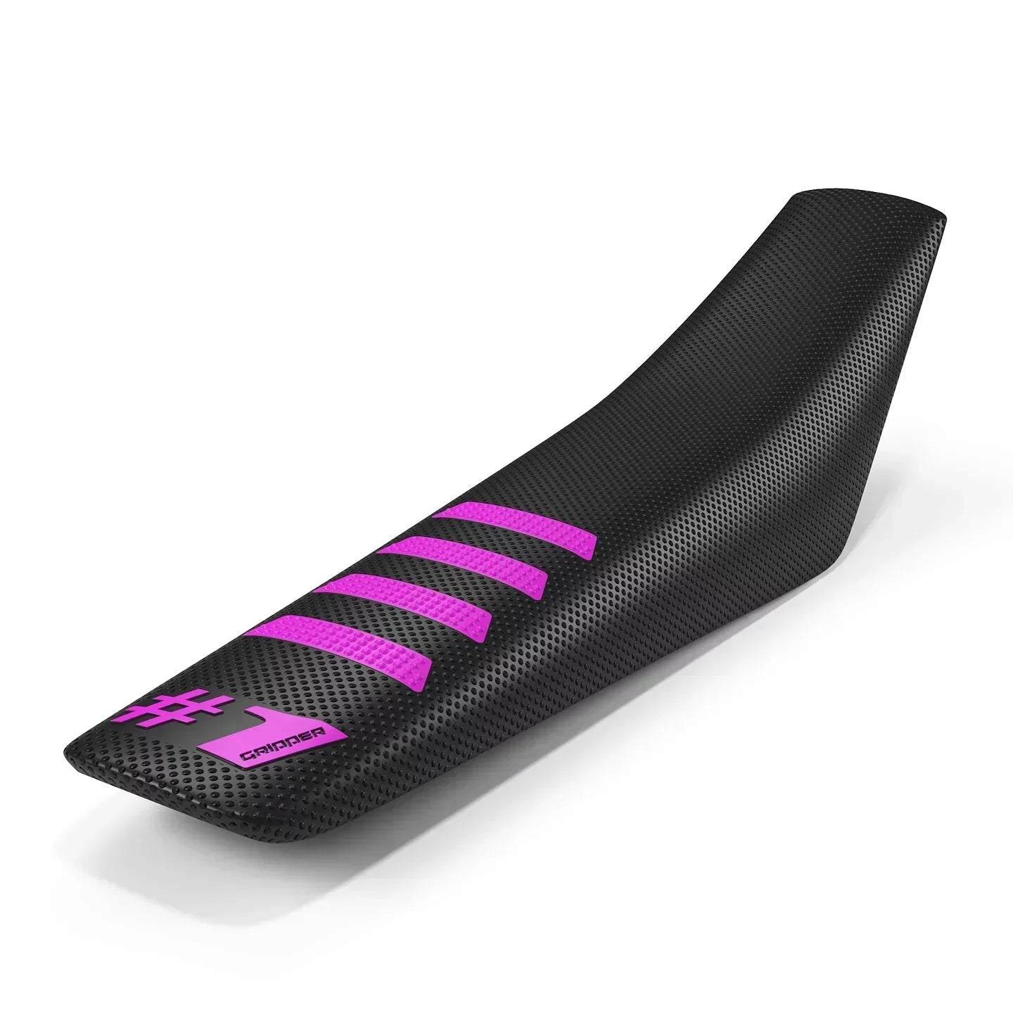 RIBBED Seat Cover - Black/Pink