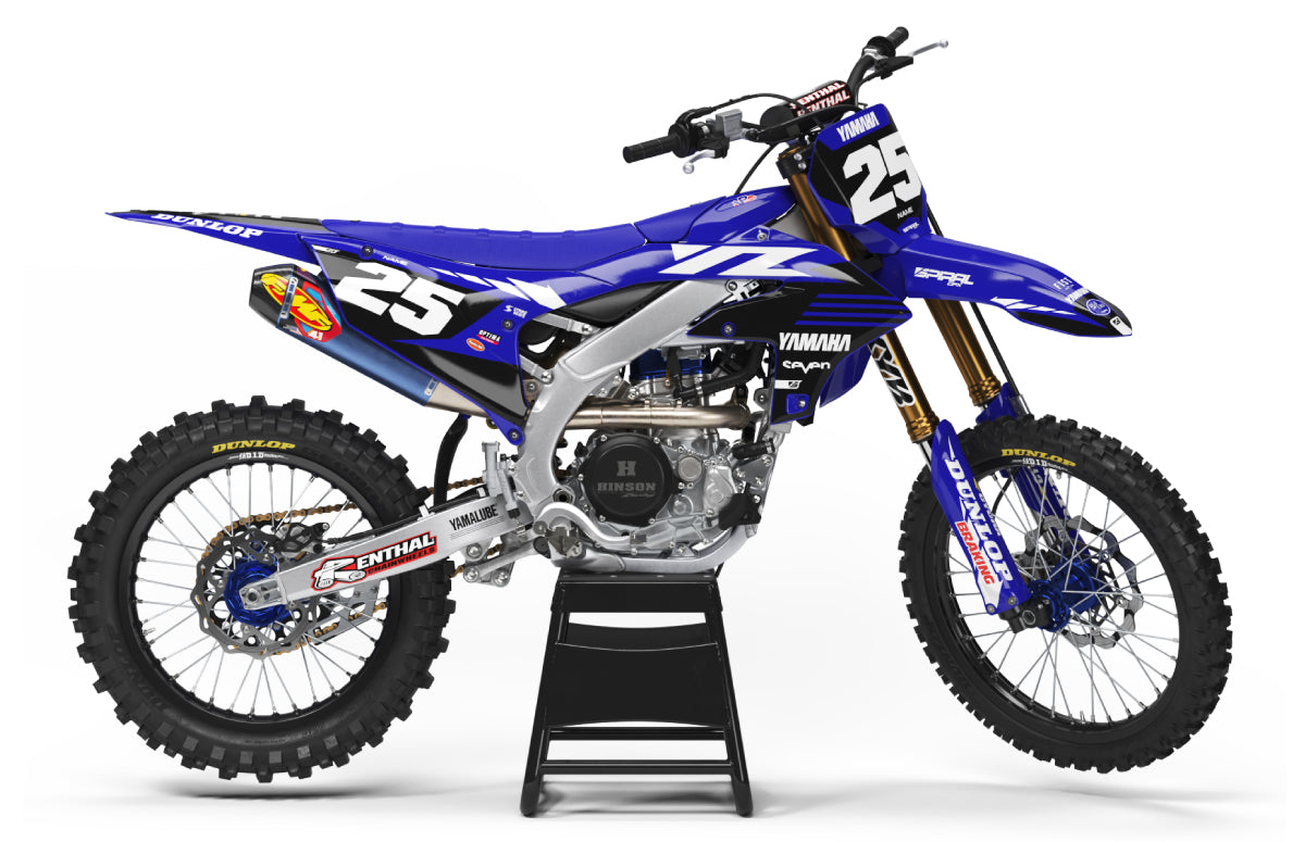 Yamaha Box Racer Yamaha // Racer Blue Motocross Graphics Kit by SpiralGFX