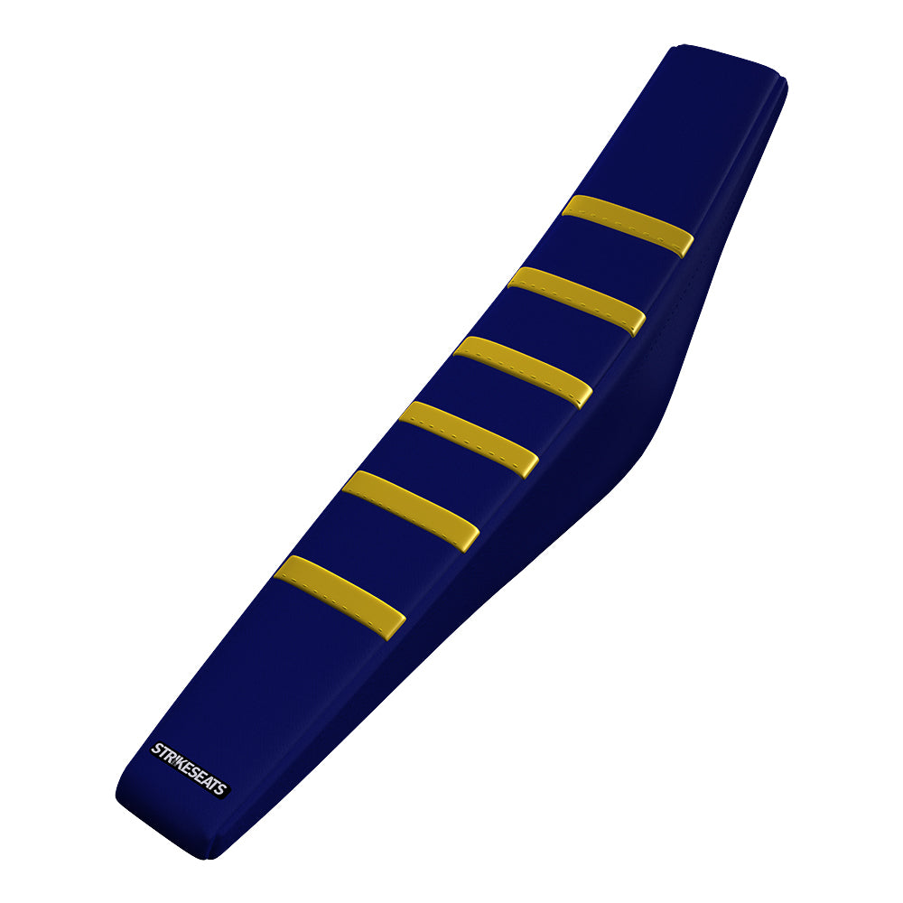 Husqvarna TC50 17-23 / EE 5 20-23 JAUNE/MARINE/MARINE Housse de selle nervurée Gripper